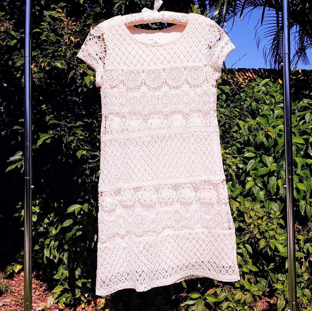 Cream lace dress